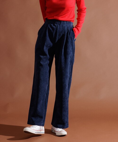 FREAK'S STORE（フリークスストア）の「フラットコーデュロイパンツ/イージーパンツ（その他パンツ・レディース・グレー/ベージュ/ネイビー/ワイン・SMALL/MEDIUM）」の15枚目の写真