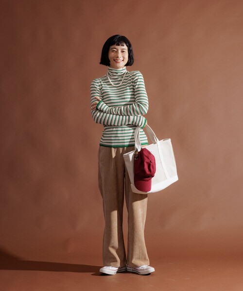 FREAK'S STORE（フリークスストア）の「フラットコーデュロイパンツ/イージーパンツ（その他パンツ・レディース・グレー/ベージュ/ネイビー/ワイン・SMALL/MEDIUM）」の18枚目の写真