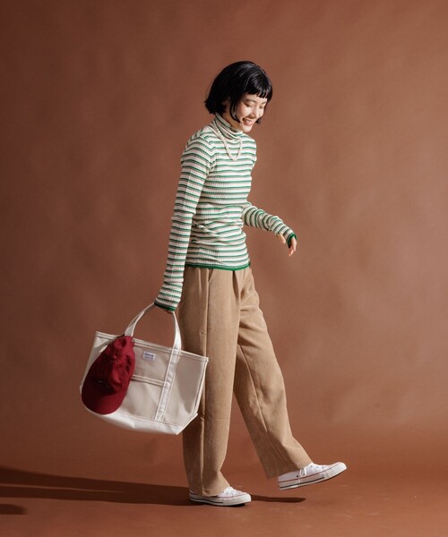 FREAK'S STORE（フリークスストア）の「フラットコーデュロイパンツ/イージーパンツ（その他パンツ・レディース・グレー/ベージュ/ネイビー/ワイン・SMALL/MEDIUM）」の19枚目の写真