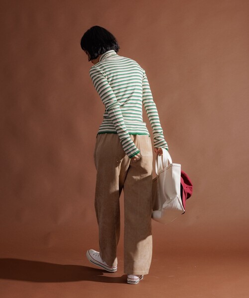 FREAK'S STORE（フリークスストア）の「フラットコーデュロイパンツ/イージーパンツ（その他パンツ・レディース・グレー/ベージュ/ネイビー/ワイン・SMALL/MEDIUM）」の20枚目の写真