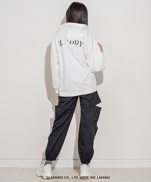 ZIDDY（ジディ）の「【ZIDDY×ポチャッコ】キラッとメタルジェットプリントフーディー(130~160cm)（スウェット・キッズ・ブラック/ホワイト・130cm/150cm/FREE/140cm）」の8枚目の写真