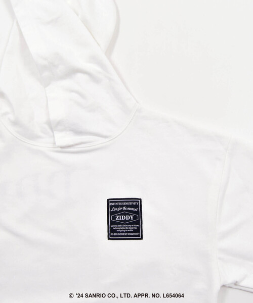 ZIDDY（ジディ）の「【ZIDDY×ポチャッコ】キラッとメタルジェットプリントフーディー(130~160cm)（スウェット・キッズ・ブラック/ホワイト・130cm/150cm/FREE/140cm）」の13枚目の写真