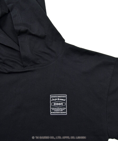 ZIDDY（ジディ）の「【ZIDDY×ポチャッコ】キラッとメタルジェットプリントフーディー(130~160cm)（スウェット・キッズ・ブラック/ホワイト・130cm/150cm/FREE/140cm）」の19枚目の写真