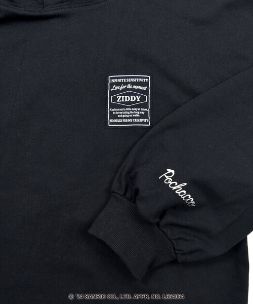 ZIDDY（ジディ）の「【ZIDDY×ポチャッコ】キラッとメタルジェットプリントフーディー(130~160cm)（スウェット・キッズ・ブラック/ホワイト・130cm/150cm/FREE/140cm）」の20枚目の写真