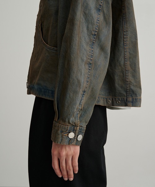 【PUBLIC TOKYO】PUBLIC DENIM BLOUSON セットアップ対応>PUBLIC DENIM BLOUSON/デニムジップブルゾン /日本製