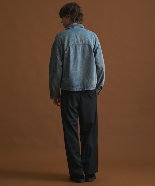 セットアップ対応>PUBLIC DENIM BLOUSON/デニムジップブルゾン（デニム