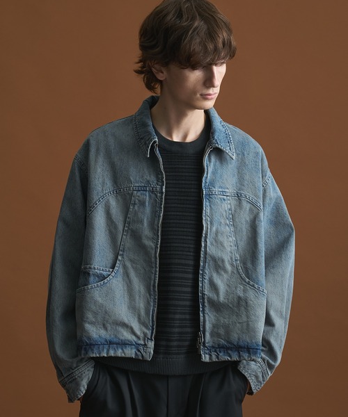 パブリックトウキョウ　オーバーサイズデニムブルゾン　Free バルーン袖　1 パブリックトウキョウ オーバーサイズデニムブルゾン Free バルーン袖