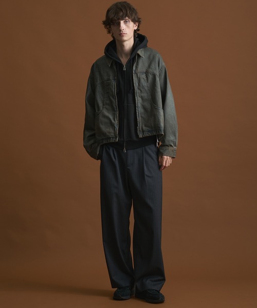 PUBLIC TOKYO(パブリックトウキョウ)の「<セットアップ対応>PUBLIC DENIM BLOUSON/デニムジップブルゾン /日本製/岡山デニム/ブリーチ/オーバーダイ/ジャケット/アウター(デニムジャケット・メンズ・その他1/その他2/その他3・2/1)」の20枚目の写真