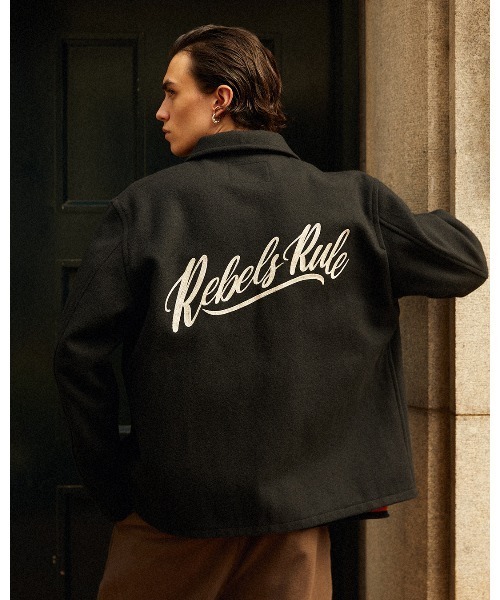 MELTON WOOL SPORTS TYPE JACKET ＜REBELS RULE＞（ブルゾン）｜CALEE（キャリー）