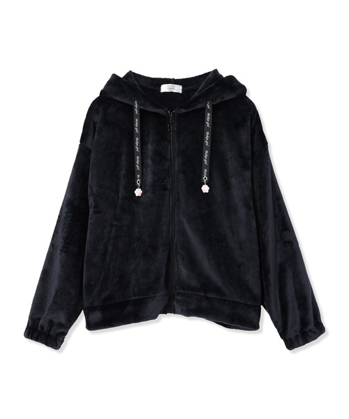 ねこ耳ZIPモコモコ ボアパーカー/ジップアップパーカー（140㎝～160