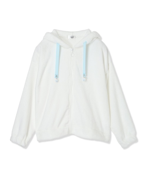 BISKEE（ビスキー）の「ねこ耳ZIPモコモコ ボアパーカー/ジップ