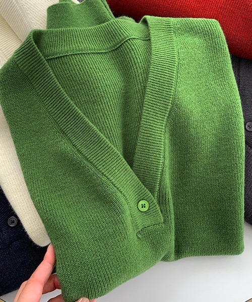 Miniministore(ミニミニストア)の「ニットベスト レディースチョッキ 重ね着(ベスト・レディース・アイボリー/チャコールグレー/ダークベージュ/ネイビー/グレー/グリーン/ワインレッド・FREE)」の16枚目の写真