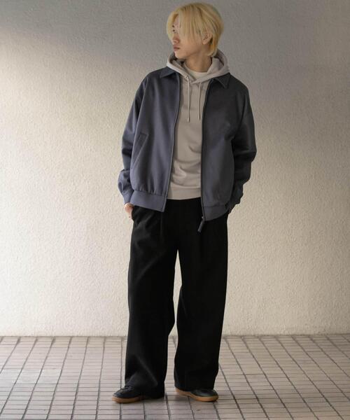 SENSE OF PLACE by URBAN RESEARCH（センスオブプレイスバイアーバンリサーチ）の「ジャージメルトンタックワイドパンツ（その他パンツ・メンズ・ブラック/チャコールグレー/ライトグレー・MEDIUM/LARGE）」の14枚目の写真