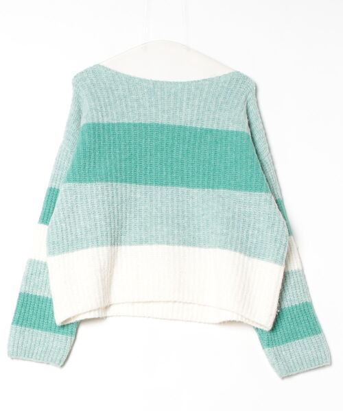 イエベ服 マルチカラーボーダーニット（イエベ秋向け） ニット