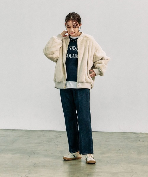 GLOBAL WORK（グローバルワーク）の「リバーシブルフェイク