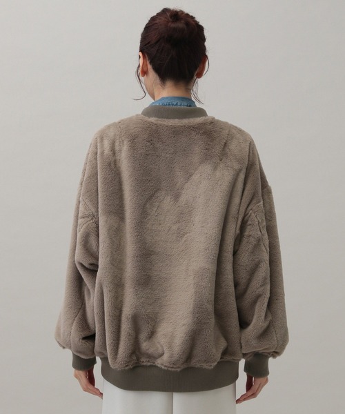 GLOBAL WORK フェイクファーブルゾン GLOBAL WORK｜リバーシブルフェイクファーブルゾン/115438