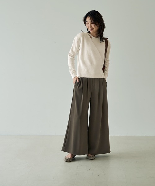 片側ホルターカシュクールニットトップス（ニット/セーター）｜STYLE DELI（スタイルデリ）