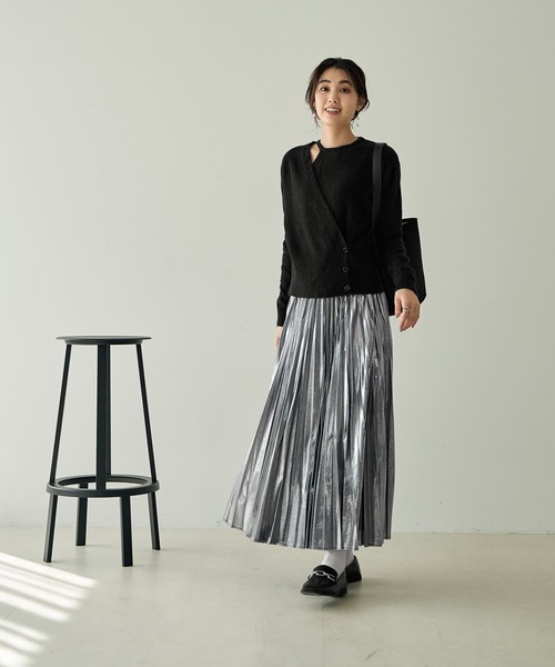 片側ホルターカシュクールニットトップス（ニット/セーター）｜STYLE DELI（スタイルデリ）