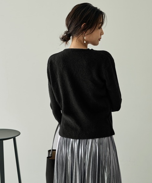 片側ホルターカシュクールニットトップス（ニット/セーター）｜STYLE DELI（スタイルデリ）