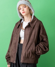 a.p.o.v.（エーピーオービー）の「a.p.o.v. スウェードオーバーサイズブルゾンジャケット（ブルゾン）」