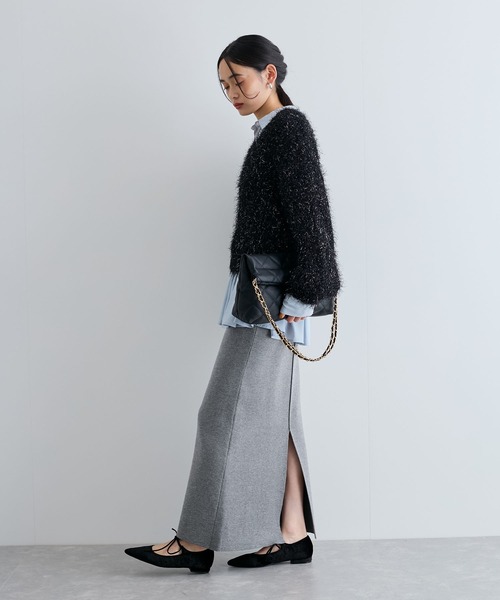 VIS（ビス）の「【洗える】ふわキラニットプルオーバー（ニット/セーター・レディース・ブラック/キナリ/ライトグリーン・FREE）」の19枚目の写真