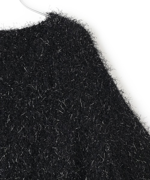 VIS（ビス）の「【洗える】ふわキラニットプルオーバー（ニット/セーター・レディース・ブラック/キナリ/ライトグリーン・FREE）」の10枚目の写真