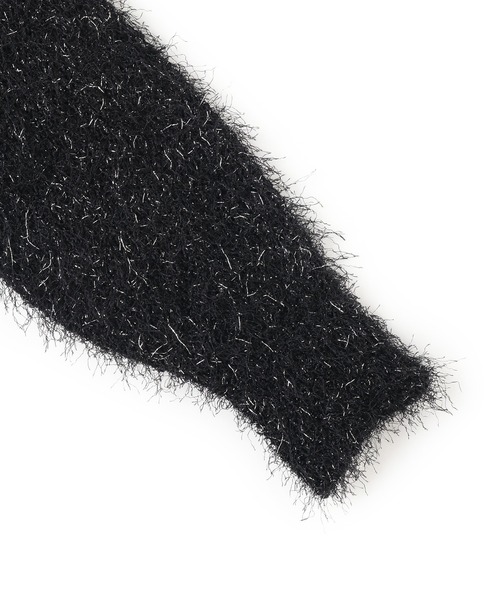 VIS（ビス）の「【洗える】ふわキラニットプルオーバー（ニット/セーター・レディース・ブラック/キナリ/ライトグリーン・FREE）」の9枚目の写真