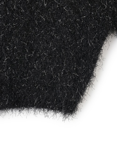 VIS（ビス）の「【洗える】ふわキラニットプルオーバー（ニット/セーター・レディース・ブラック/キナリ/ライトグリーン・FREE）」の8枚目の写真