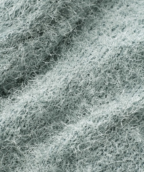 VIS（ビス）の「【洗える】ふわキラニットプルオーバー（ニット/セーター・レディース・ブラック/キナリ/ライトグリーン・FREE）」の7枚目の写真