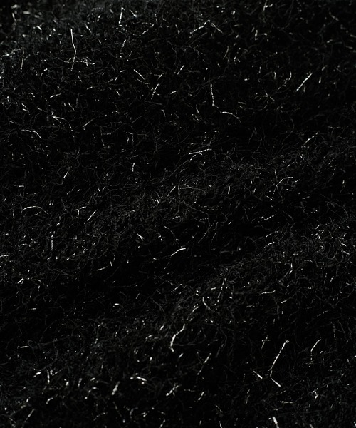 VIS（ビス）の「【洗える】ふわキラニットプルオーバー（ニット/セーター・レディース・ブラック/キナリ/ライトグリーン・FREE）」の6枚目の写真