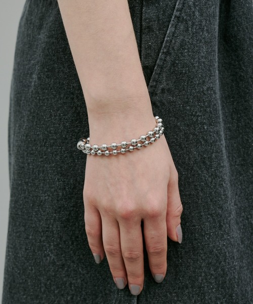 AFF AIVER（エイエフエフアイバー）の「AFF AIVER　サージカルボールチェーンブレスレット（ブレスレット・メンズ・シルバー/シルバー系・LARGE/MEDIUM）」の5枚目の写真