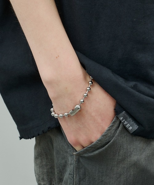 AFF AIVER（エイエフエフアイバー）の「AFF AIVER　サージカルボールチェーンブレスレット（ブレスレット・メンズ・シルバー/シルバー系・LARGE/MEDIUM）」の16枚目の写真