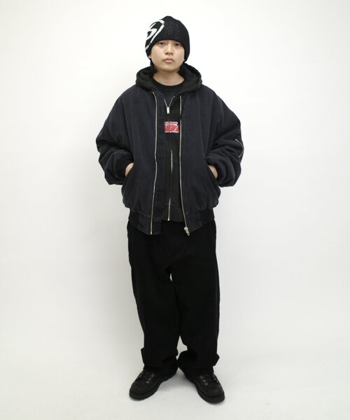 WHO'S WHO gallery（フーズフーギャラリー）の「【UNISEX/ユニセックス】KOOKY'N ダックMA1（MA-1・メンズ・ネイビー/ブラック・LARGE）」の9枚目の写真