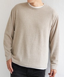 ikka | 【2点セット】メランジ畦プルオーバーインナーセット(スウェット)