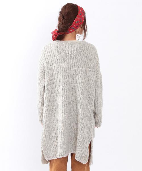 Another Edition（アナザーエディション）の「ミックス2ポケットカーディガン/ AEBC MIX 2POC CGN（カーディガン/ボレロ・レディース・オフホワイト/ブラック・ﾌﾘ-）」の3枚目の写真