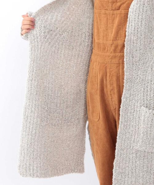 Another Edition（アナザーエディション）の「ミックス2ポケットカーディガン/ AEBC MIX 2POC CGN（カーディガン/ボレロ・レディース・オフホワイト/ブラック・ﾌﾘ-）」の12枚目の写真