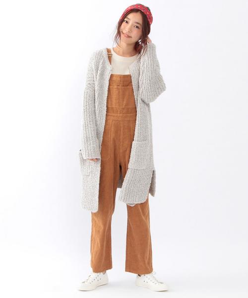 Another Edition（アナザーエディション）の「ミックス2ポケットカーディガン/ AEBC MIX 2POC CGN（カーディガン/ボレロ・レディース・オフホワイト/ブラック・ﾌﾘ-）」の15枚目の写真