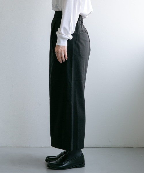 FORK&SPOON（フォークアンドスプーン）の「FORK&SPOON　裏起毛ストレートスカート（スカート・レディース・ブルー系その他/ブラック・1/2）」の22枚目の写真