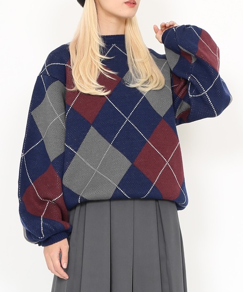 Supreme アーガイル柄 ニット L Supreme Argyle Knit Sweater/M | ACIDHOUSE Vintage＆New