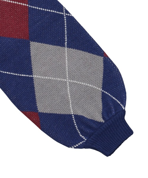 PUNYUS（プニュズ）の「アーガイル柄ニット（ニット/セーター・レディース・ネイビー/ブラウン・1/2/3/4）」の20枚目の写真