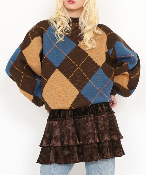 moonさま専用〜美品です〜Adonisisアドニシスのアーガイル柄ニット♡ 楽天市場】Adonisis【アドニシス】ニット カーディガン トップス
