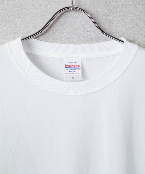 United Athle(ユナイテッドアスレ)の「【CBT1】【United Athle】5.6オンス 袖リブあり ロングスリーブ Tシャツ 5011(Tシャツ/カットソー・メンズ・ホワイト/ブラック・MEDIUM/X-LARGE/LARGE)」の4枚目の写真
