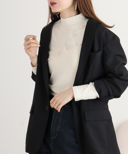 BRODIAEA(ブローディア)の「BRODIAEA テレコメロウカットソー(Tシャツ/カットソー・レディース・レッド/キャメル/グリーン/コーラル/ブラック/アイボリー・40)」の17枚目の写真