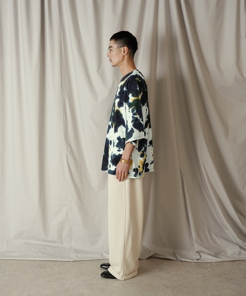 Aphlotus（アプロタス）の「タイダイ染 クルーネック H/S カットソー（Tシャツ/カットソー・メンズ・ネイビー/ブラック・SMALL/MEDIUM/LARGE）」の10枚目の写真