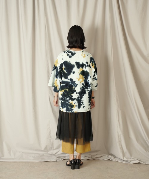 Aphlotus（アプロタス）の「タイダイ染 クルーネック H/S カットソー（Tシャツ/カットソー・メンズ・ネイビー/ブラック・SMALL/MEDIUM/LARGE）」の19枚目の写真