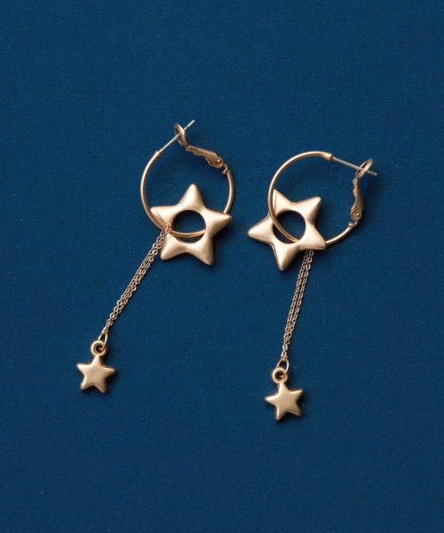 ANU(アヌ)の「star pierce - スターピアス(ピアス(両耳用)・レディース・ゴールド/シルバー・FREE)」の13枚目の写真