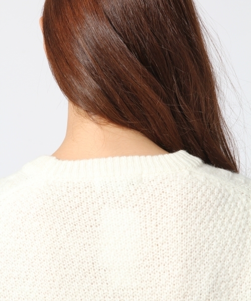 GLOBAL WORK（グローバルワーク）の「5ゲージアルパカコンケーブルプルオーバー/567407（ニット/セーター・レディース・カーキ/ネイビー/ライトグレー/レッド/ホワイト/ライトブルー/ダークブラウン・LARGE/MEDIUM/SMALL）」の19枚目の写真