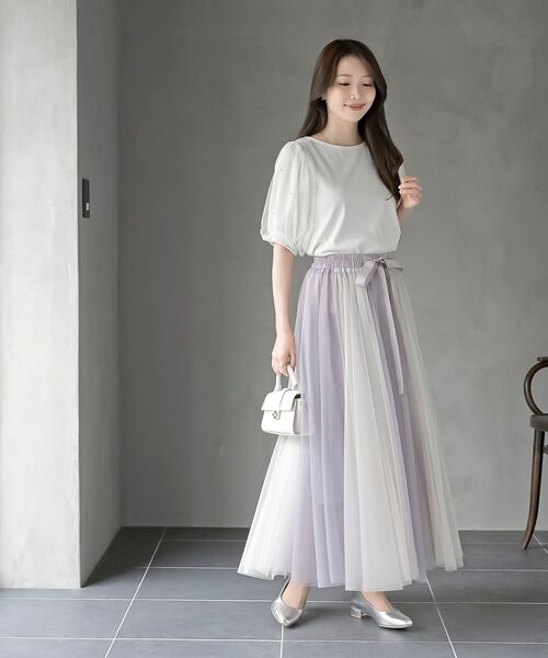 ベージュ ロングスカート ウエストリボン付き 楽天市場】[ 星玲奈さんコラボ ] ウエストリボンロングスカート