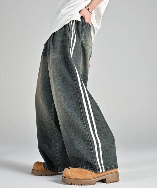 ADRER(Ah[)line track wide slacks / CgbNChXbNX(̑pc)