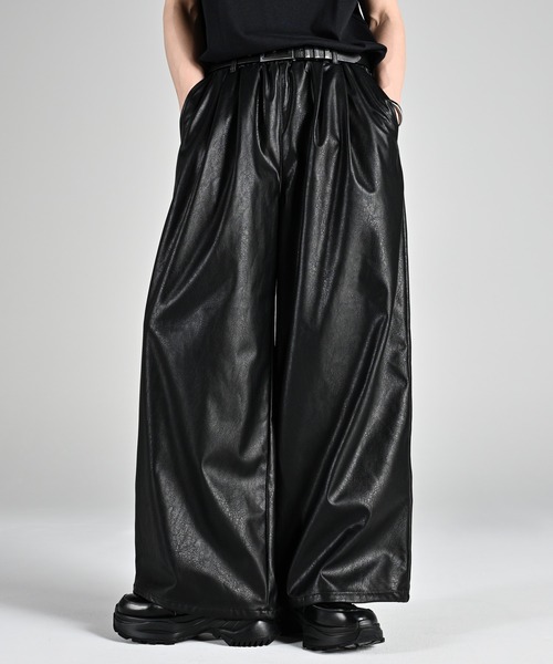 セール】line track wide slacks / ライントラックワイドスラックス